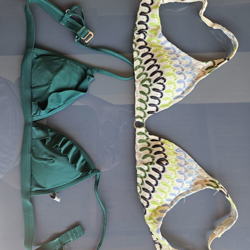 Oysho multicolor bikini top, S size
