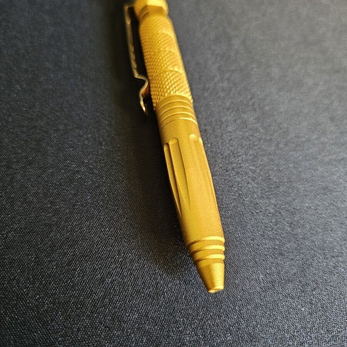 Metal pen, gold color for outdoor activities