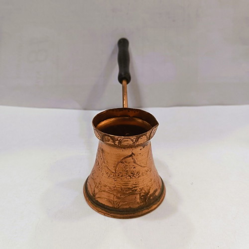 Vintage Copper Engraved Briki like new Collectible Decorative Item