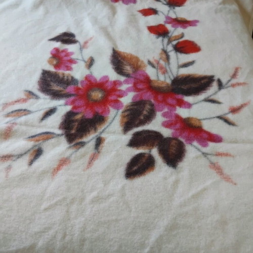 Double wool blanket used, vintage piece