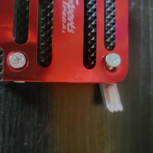 Sport car pedals red like new