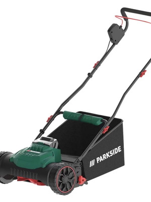 Μηχανή γκαζόν ηλεκτρική ParkSide καινούργια, χωρητικότητα 35 λίτρα, πλάτος κοπής 38 εκ