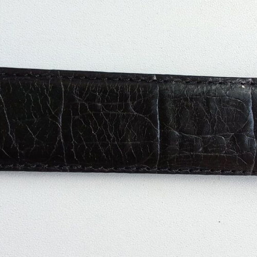 Guy Laroche leather belt like new, black and silver, 110cm