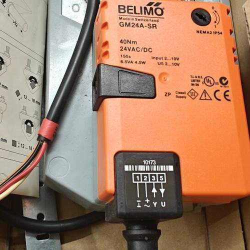 Belimo GM24A-SR Damper Actuator new, 24V AC/DC, 40Nm torque