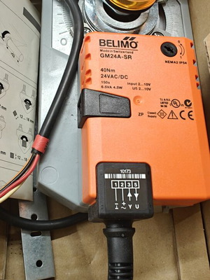 Belimo GM24A-SR Damper Actuator new, 24V AC/DC, 40Nm torque