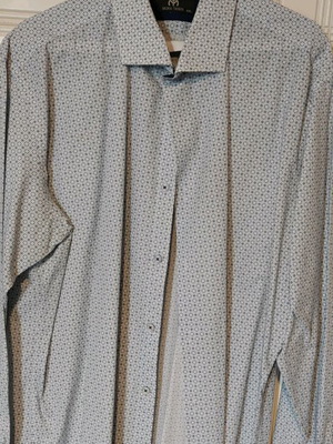 Makis Tselios Ανδρικό Πουκάμισο Με Μικροσχέδιο XXL Σαν Καινούργιο