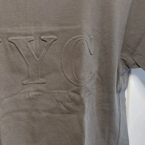 T shirt women's XS like new with embossed NYC design khaki