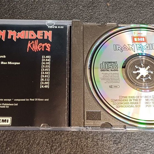 Iron Maiden Killers CD album used, metal