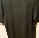 Zara short-sleeve polo shirt, small, dark khaki suede