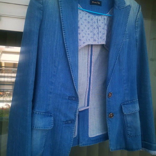 Massimo Dutti women's jacket used, blue, size S