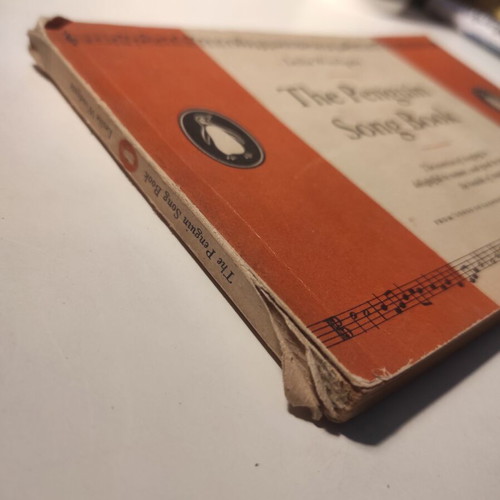 The Penguin Song Book used music exercise book