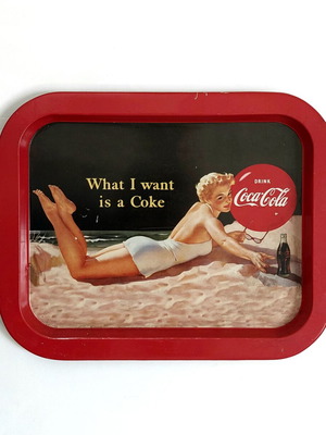 Coca-Cola vintage μεταλλικός δίσκος