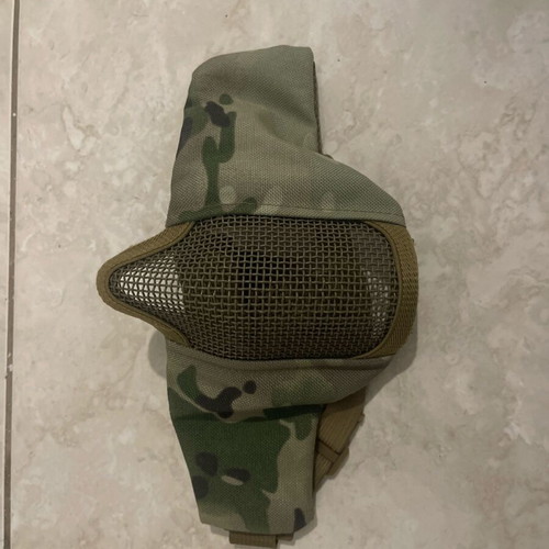 Airsoft protection mask like new, multicam