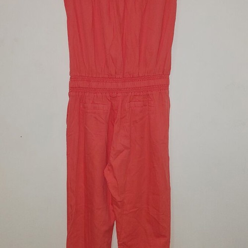 Iso women's strapless jumpsuit coral size M like new