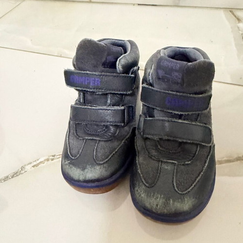 Camper leather boots used, size 25, blue
