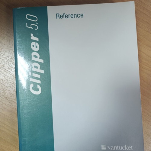 Clipper 5.0 Reference book used, English
