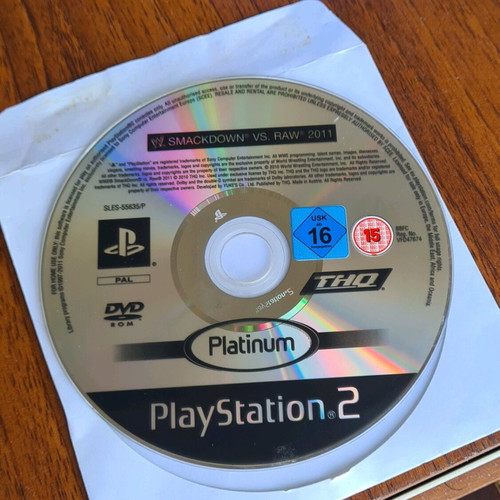 Smack Down VS Raw 2011 Playstation 2 used, disc only without case