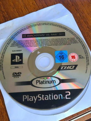 Smack Down VS Raw 2011 Playstation 2 μεταχειρισμένο, μόνο το δισκάκι χωρίς συσκευασία