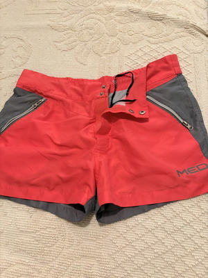 Med men's swimwear like new, size S, gray and pink