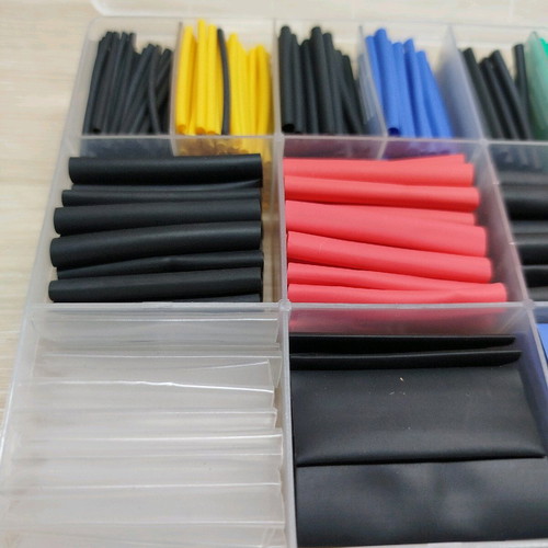 Heat shrink tubing new, set of 580 pieces with box