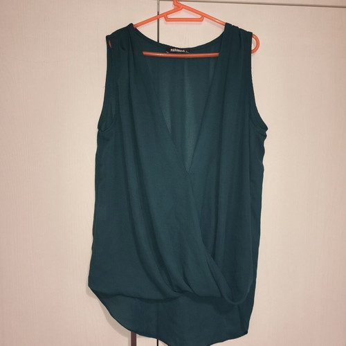 Paranoia green wrap shirt, size S