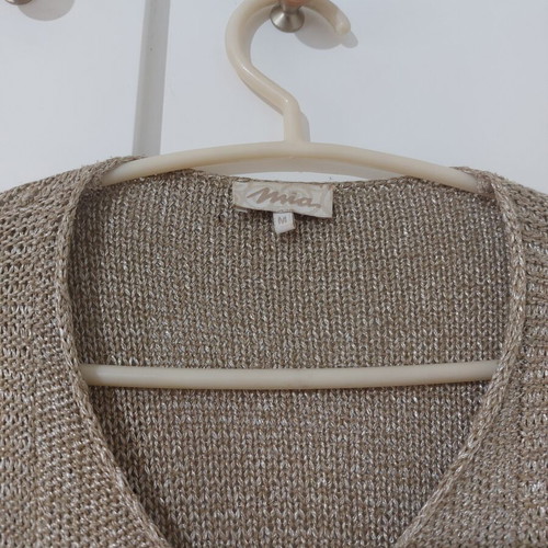 Knit cardigan Mia size M like new, gold beige