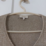 Knit cardigan Mia size M like new, gold beige