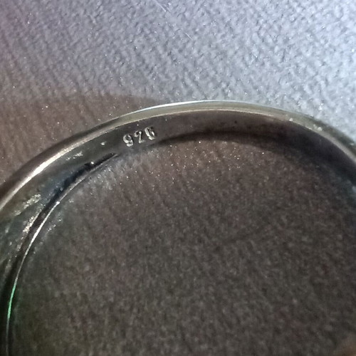 Sterling Silver 925 & 9CT Gold Ring American Swiss new