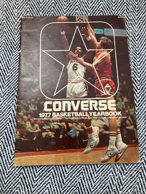 Converse 1977 Basketball Yearbook magazine used