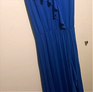 Μάξι μπλε φόρεμα