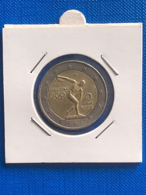 Greece 2 euro 2004 error coin like new