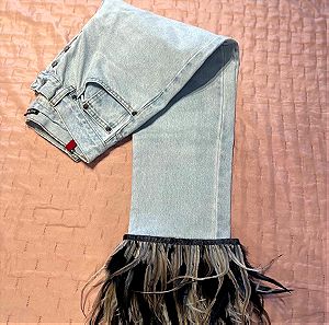 salt and pepper jeans (feathers)