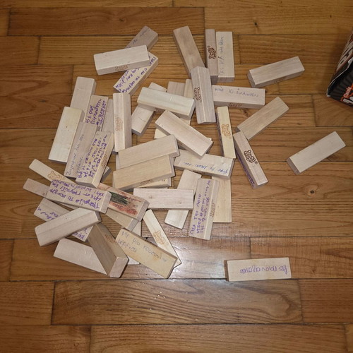 Jenga Classic Hasbro game used with 50 blocks