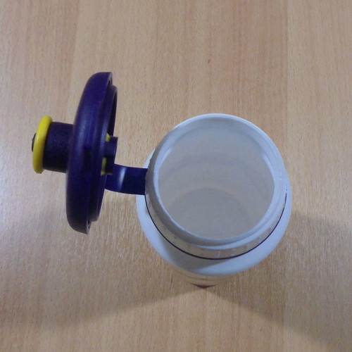 Big Babol old promotional plastic bottle with spout used