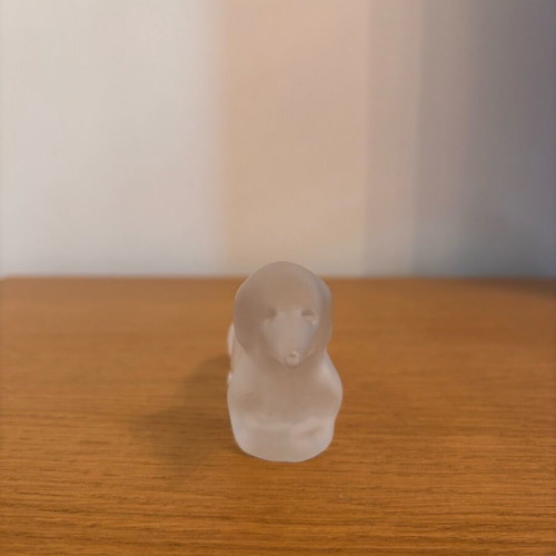Crystal satin dog sculpture like new