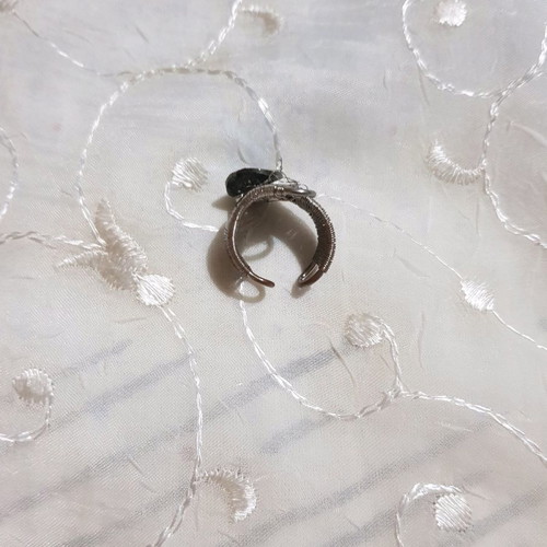 Ring with blue bead used