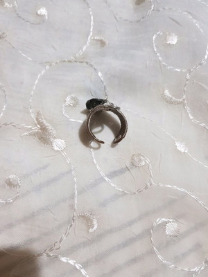 Ring with blue bead used