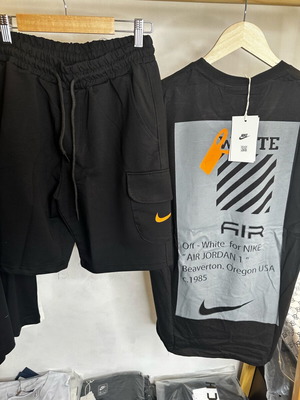 Nike vs Off White men's sportswear set new, black