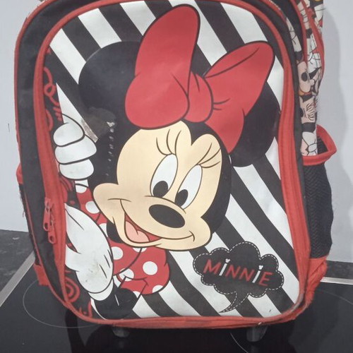 School bag for girls used, with wheels