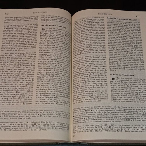 Bible used French hardcover edition 1977