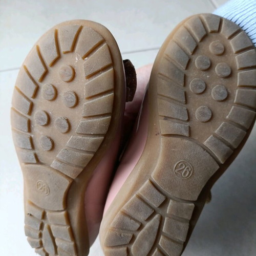 Ricco ballet flats size 26 used, pink with bow