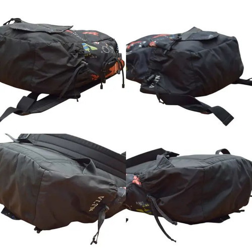 Valentino Garavani backpack used, Game print black multicolor