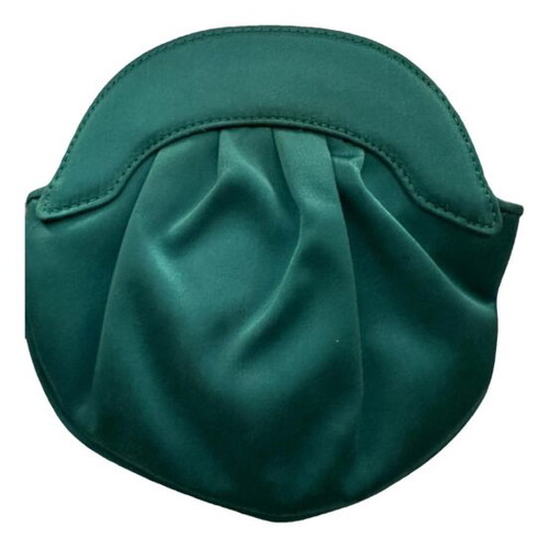 Tabitha evening bag like new, green silk