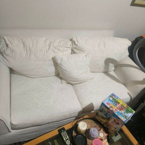 Two-seater sofa like new with cushions and washable covers