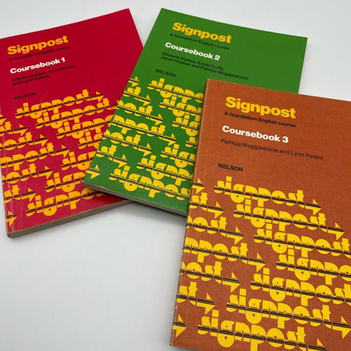 Signpost Coursebook 1, 2 and 3 like new, English learning books