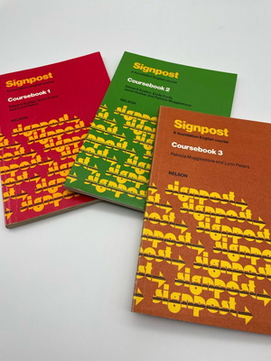 Signpost Coursebook 1, 2 and 3 like new, English learning books