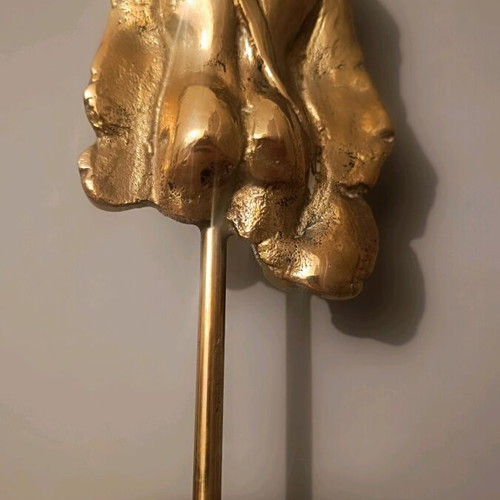 Decorative sculpture like new, signed, 17.5 cm height