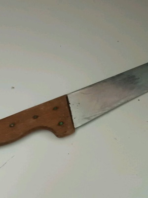 Meat knife used, old