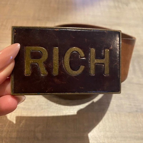 Richmond vintage belt used brown no 95 men's
