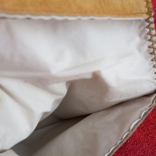Tobacco pouch beige leather used